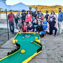 Team on the green
